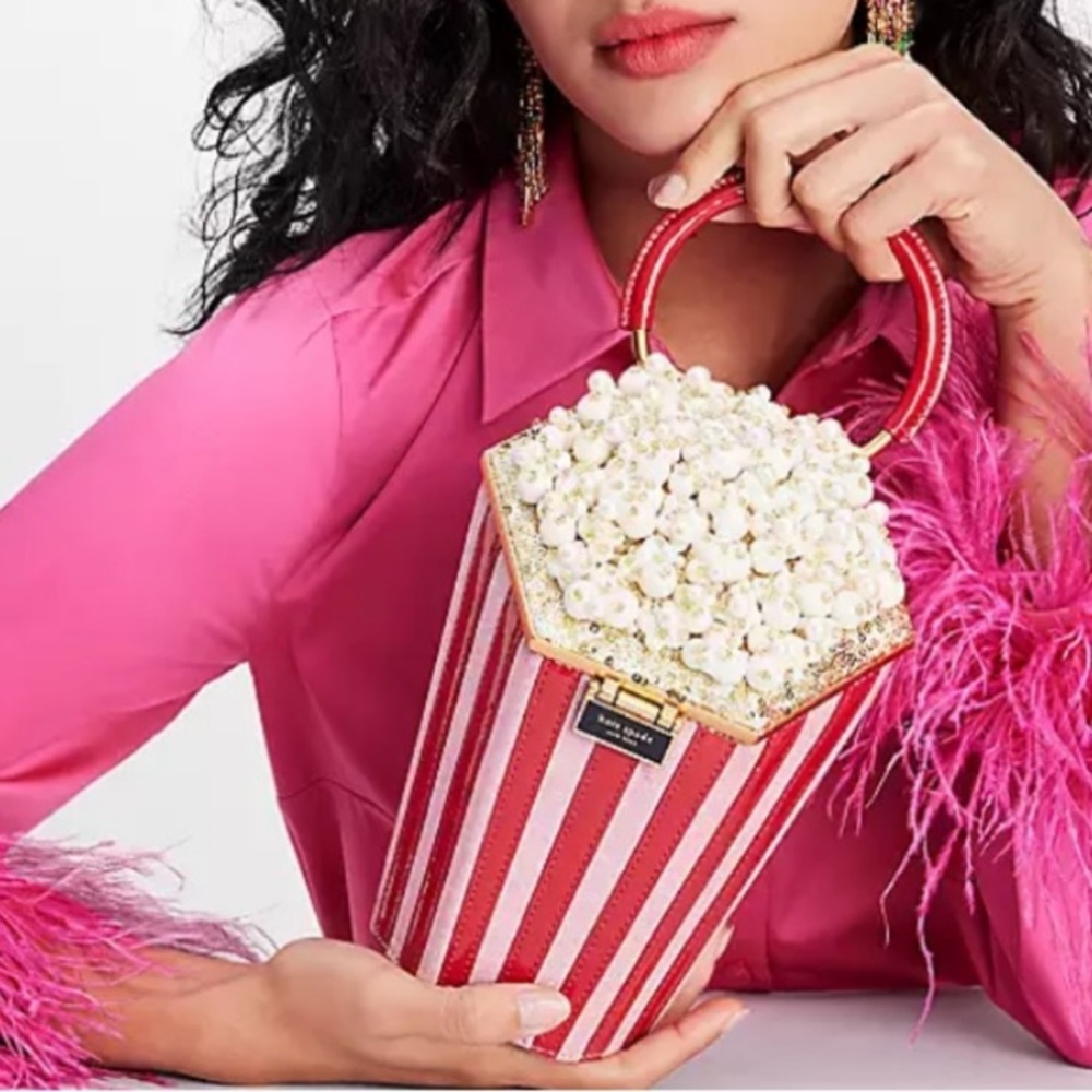 Kate Spade Popcorn Bag What’s Popping 3D Embellished Bag